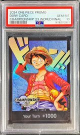 〔PSA10鑑定済〕ドン!!カード(英語/青背景/CS2023ワールドファイナル/モンキー・D・ルフィ)【-】{-}