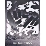 〔状態A-〕ドン!!カード(英語版/ドン黒文字/黒白背景/ティーチ)【-】{-}