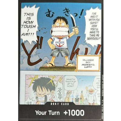 画像1: ドン!!カード(英語版/THIS IS HOW TOUGH I AM!!!/ルフィ)【-】{-}