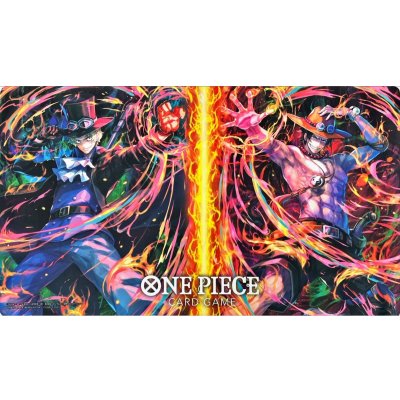 画像1: 〔状態A-〕プレイマット『エース&サボ(オフィシャルプレイマット)』【サプライ】{-}