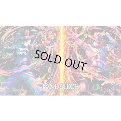 画像1: 〔状態B〕プレイマット『エース&サボ(オフィシャルプレイマット)』【サプライ】{-}