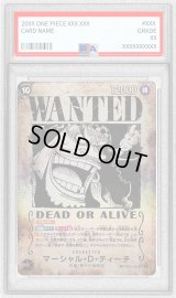 〔PSA9鑑定済〕マーシャル・D・ティーチ(パラレル/手配書)【SR/P】{OP09-093}