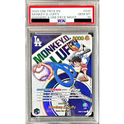 画像1: 〔PSA10鑑定済〕モンキー・D・ルフィ(英語版/ドジャース)【L】{EB02-010}