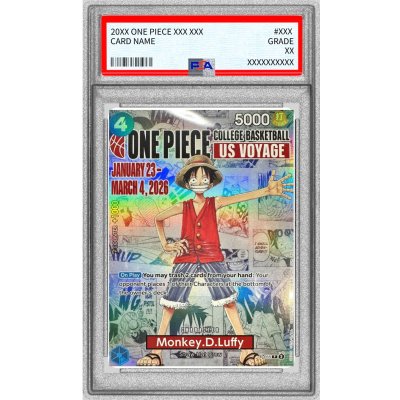 画像1: 〔※状態難/PSA10鑑定済〕モンキー・D・ルフィ(英語版/COLLEGE BASKETBALL US VOYAGE)【P】{P-055}