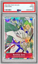 〔PSA10鑑定済〕ロロノア・ゾロ(英語版/illust:Ono Tako)【SR】{OP01-025}