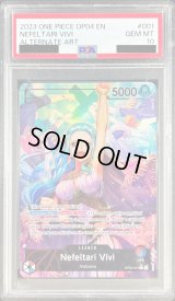 〔PSA10鑑定済〕ネフェルタリ・ビビ(英語版/パラレル/illust:phima)【L/P】{OP04-001}