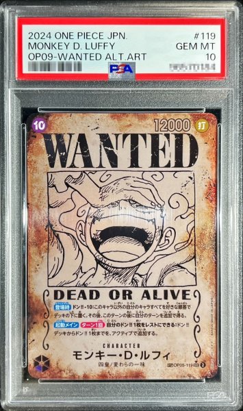 画像1: 〔PSA10鑑定済〕モンキー・D・ルフィ(パラレル/手配書)【SEC/P】{OP05-119[OP09]} (1)