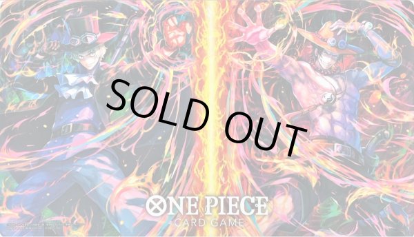 画像1: 〔状態B〕プレイマット『エース&サボ(オフィシャルプレイマット)』【サプライ】{-} (1)