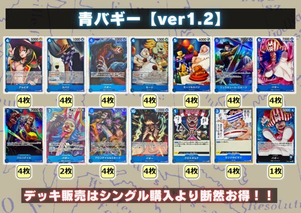 画像2: 青バギー【ver1.2】{-} [デッキ販売] (2)
