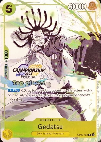 画像1: ゲダツ(英語版/白黒/Top Player/CS2024/illust:kankurou)【R】{OP05-102} (1)