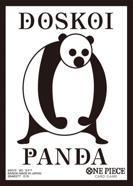 画像1: 〔状態A-〕スリーブ『DOSKOI PANDA(黒枠/BASE SHOPリミテッドカードスリーブ-Brand Assort vol.01-)』70枚【サプライ】{-} (1)