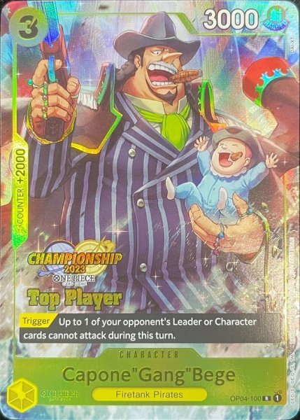 画像1: カポネ・ベッジ(英語版/カラー/Top Player/CS2023/illust:DAI-XT.)【R】{OP04-100} (1)