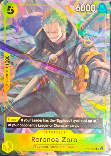 画像1: 〔状態A-〕ロロノア・ゾロ(未開封/英語版/llust:BISAI)【UC】{OP07-113} (1)