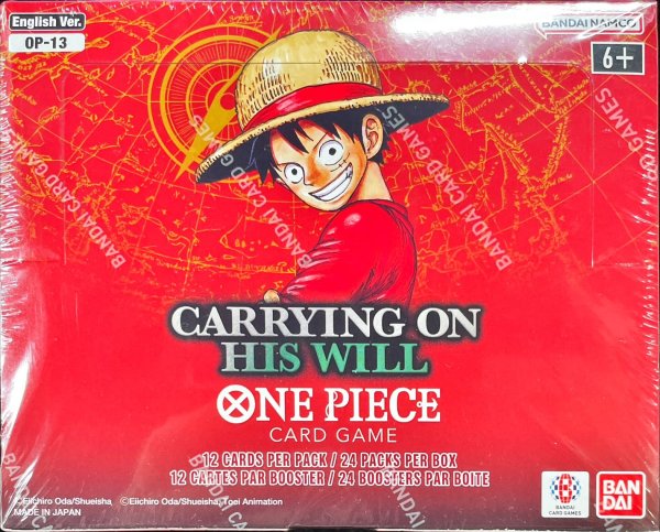 画像1: 〔状態A-〕ブースターパック 受け継がれる意志　英語版 ボックス　ONE PIECE Card Game Booster Pack "CARRYING ON HIS WILL" EN Box 【未開封BOX】{-} (1)