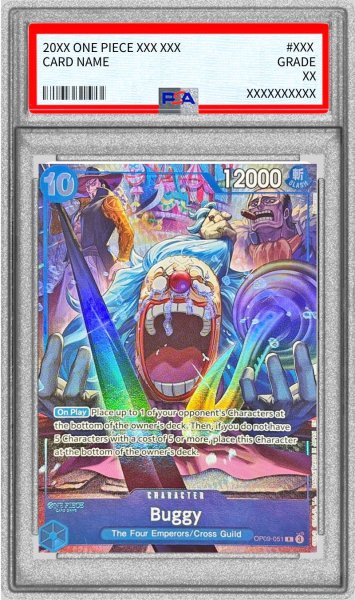 画像1: 〔PSA9鑑定済〕バギー(英語版/illust:Anderson)【R】{OP09-051} (1)