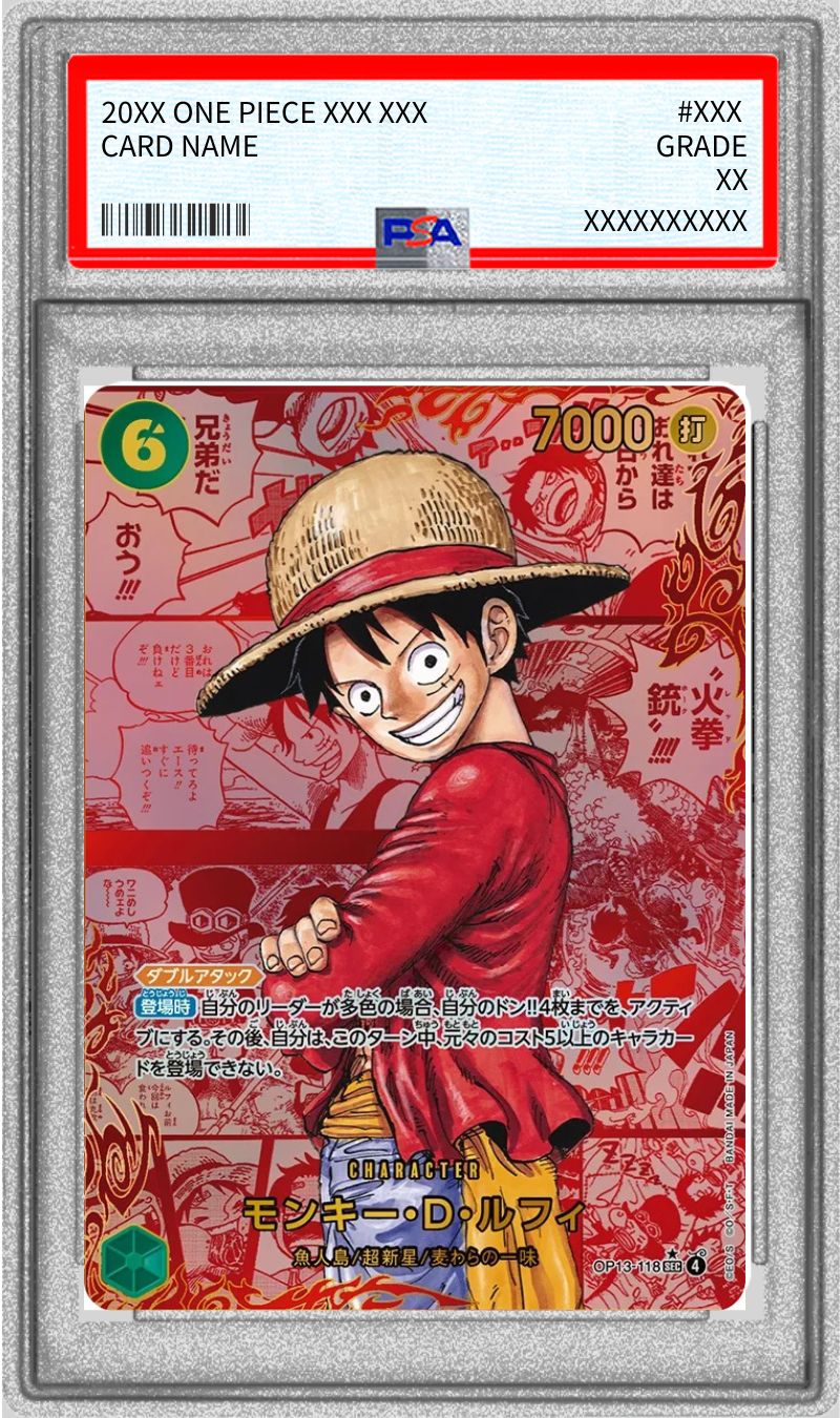 PSA10鑑定済〕モンキー・D・ルフィ(レッドパラレル/漫画背景